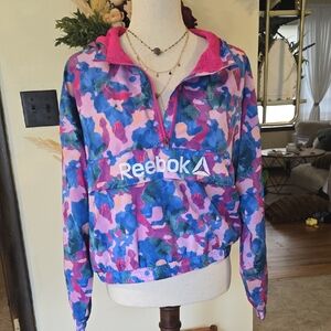Reebok Multicolor Abstract Half-Zip Jacket